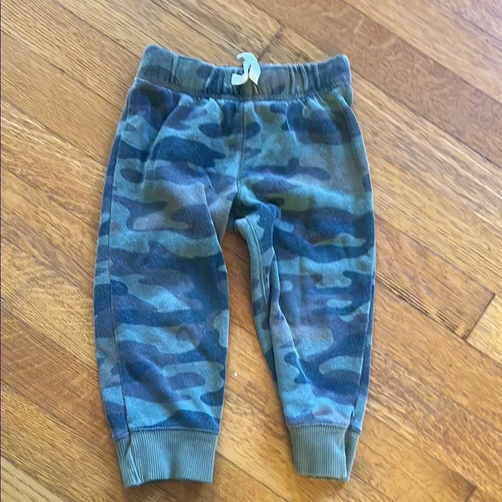 Camo and Blue Kids Clothing Set